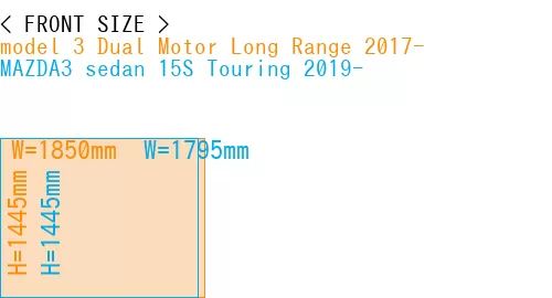 #model 3 Dual Motor Long Range 2017- + MAZDA3 sedan 15S Touring 2019-